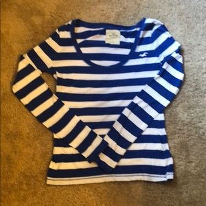 Long sleeve striped Hollister shirt